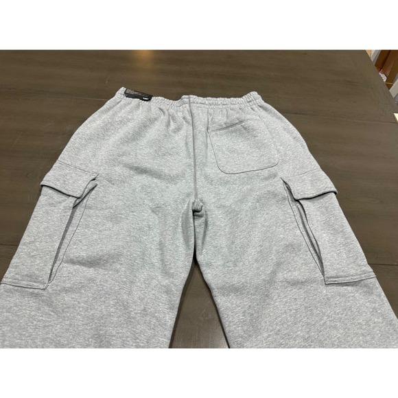 LCKR Mens Baggy Fit Fleece Cargo Sweatpants Heather Grey Large NWT Wide Leg - Picture 12 of 13